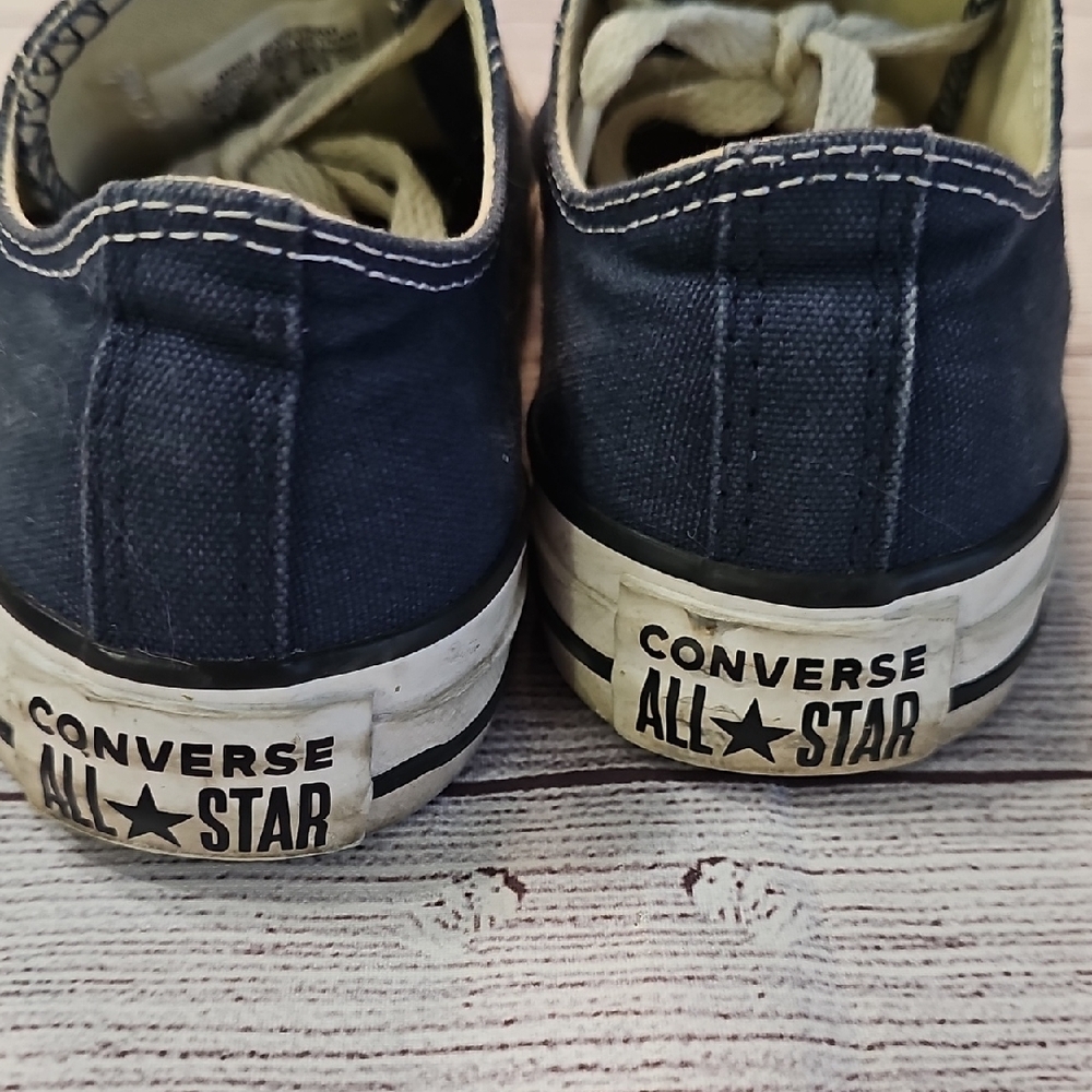 Converse Mens Sz 4 Blue Canvas Sneakers - Picture 3 of 14